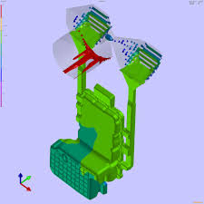 Imagem mostrando a simulação da peça no software