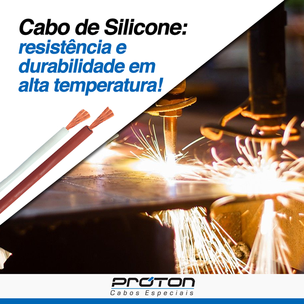 Cabo de silicone: resistência e durabilidade em alta temperatura!