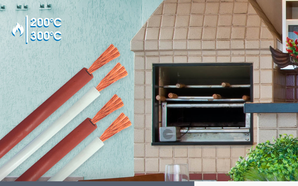 Cabo Silicone para Churrasqueira