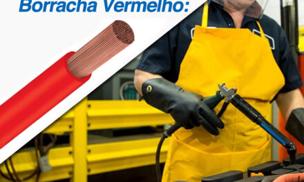 Novidade! Chegou Cabo Flex Borracha Vermelho.