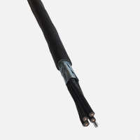 Cabos com fita aluminizada